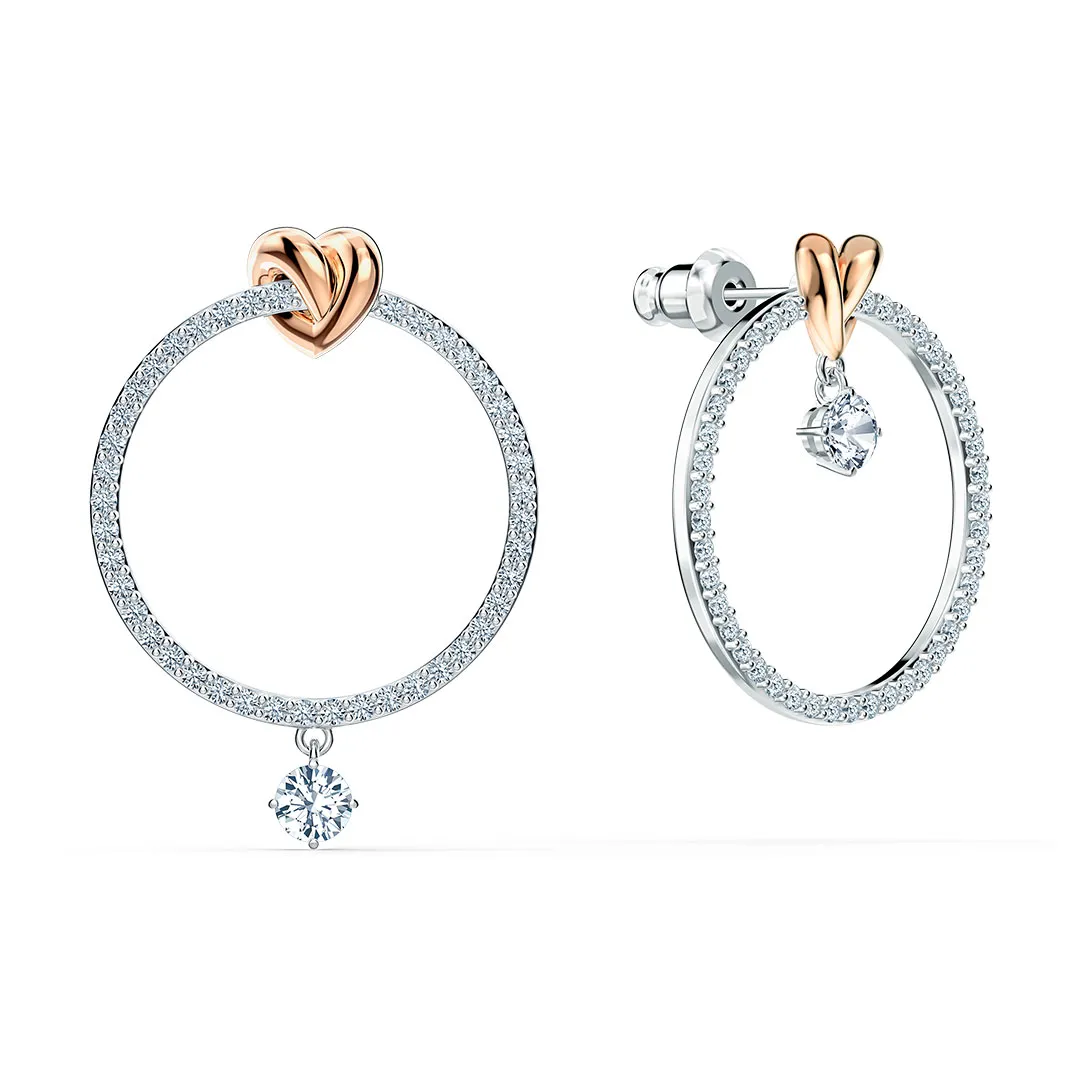 -Orecchini a cerchio Lifelong Heart Swarovski 5517933