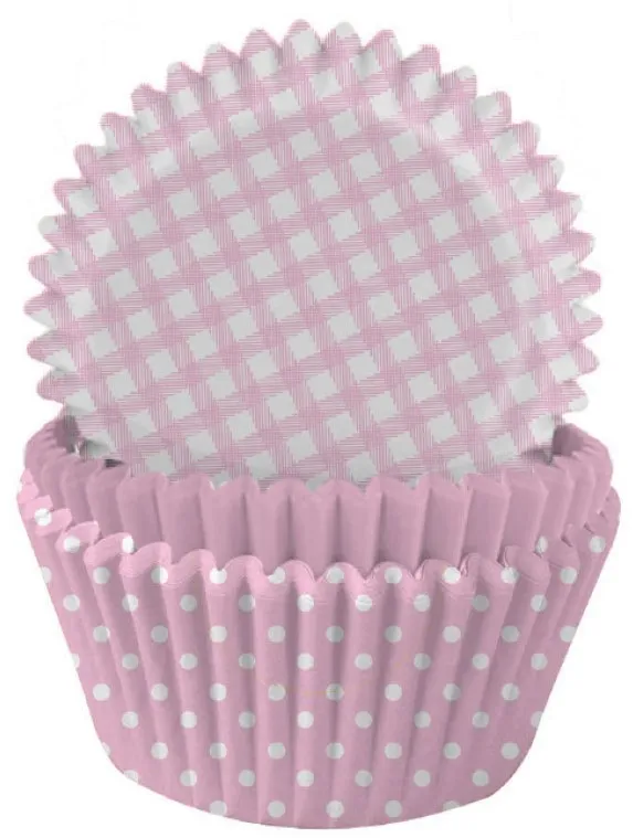 75 pirottini per muffin mix rosa 5 cm