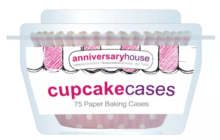 75 pirottini per muffin mix rosa 5 cm
