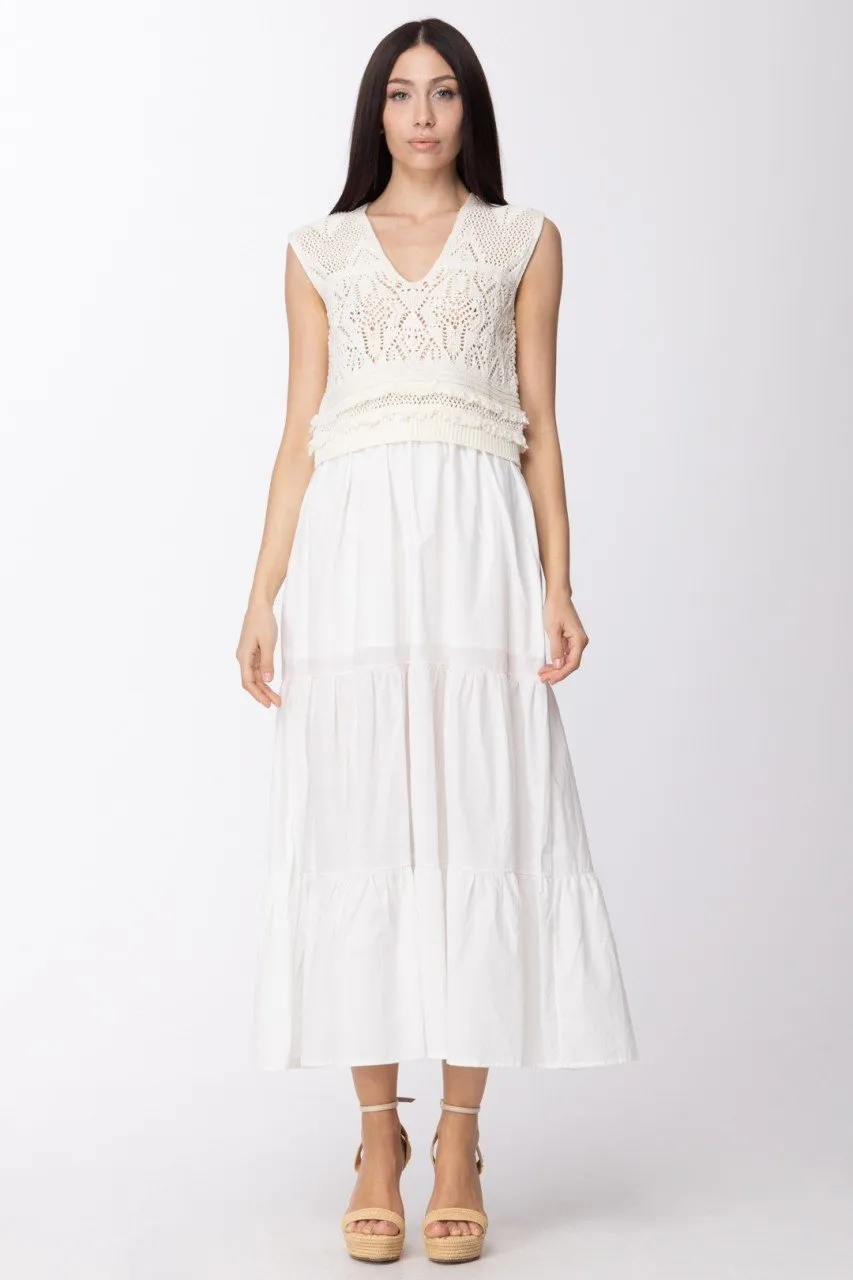 Abito lungo con top crochet NEVE