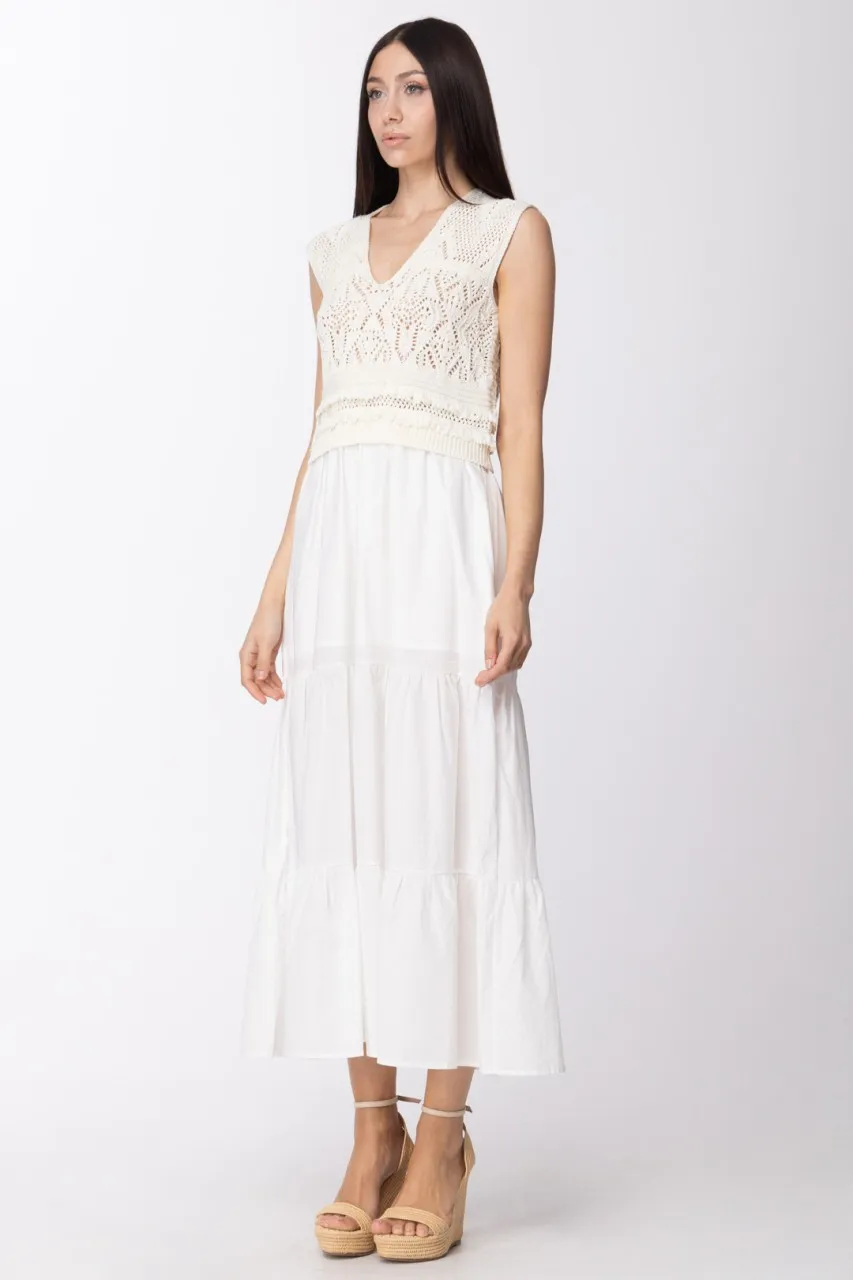 Abito lungo con top crochet NEVE