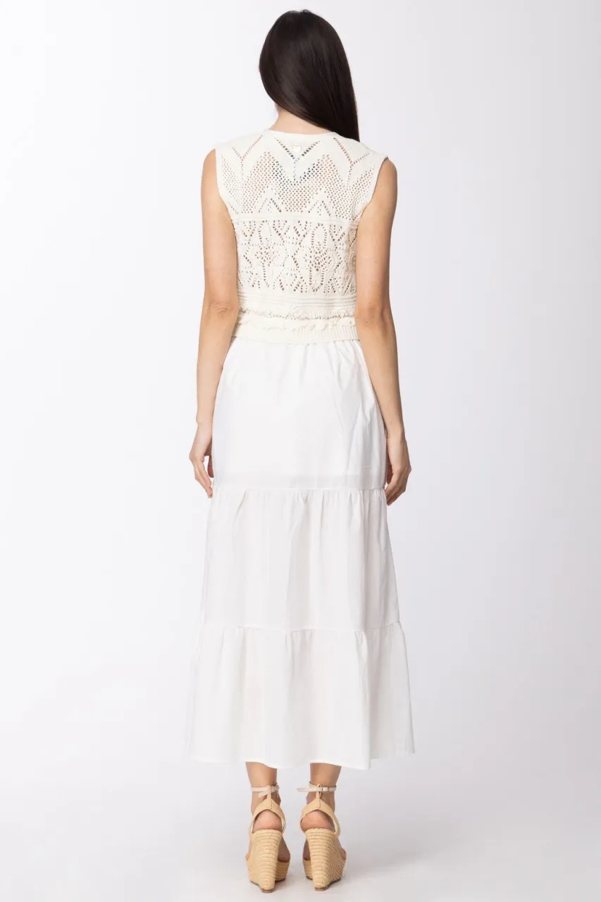 Abito lungo con top crochet NEVE