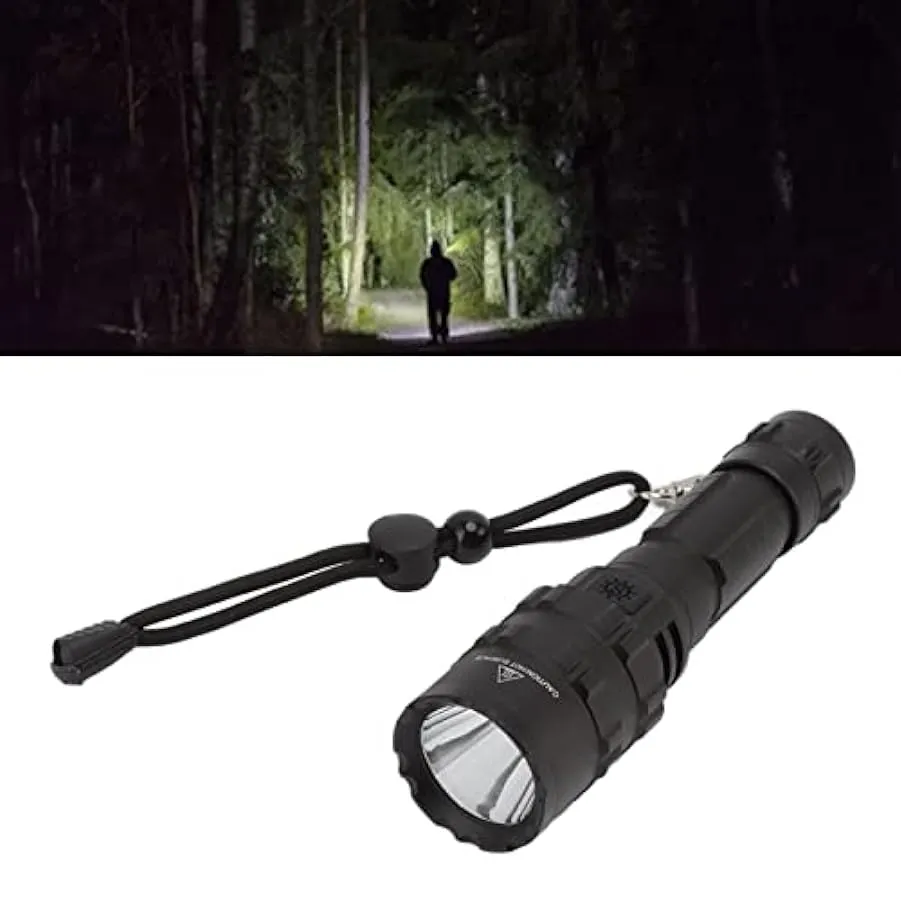 Aeun Torcia a LED, Ricaricabile 5 modalità di Illuminazione Professionale IPX6 Impermeabile 5 Torcia da Caccia a Temperatura di 