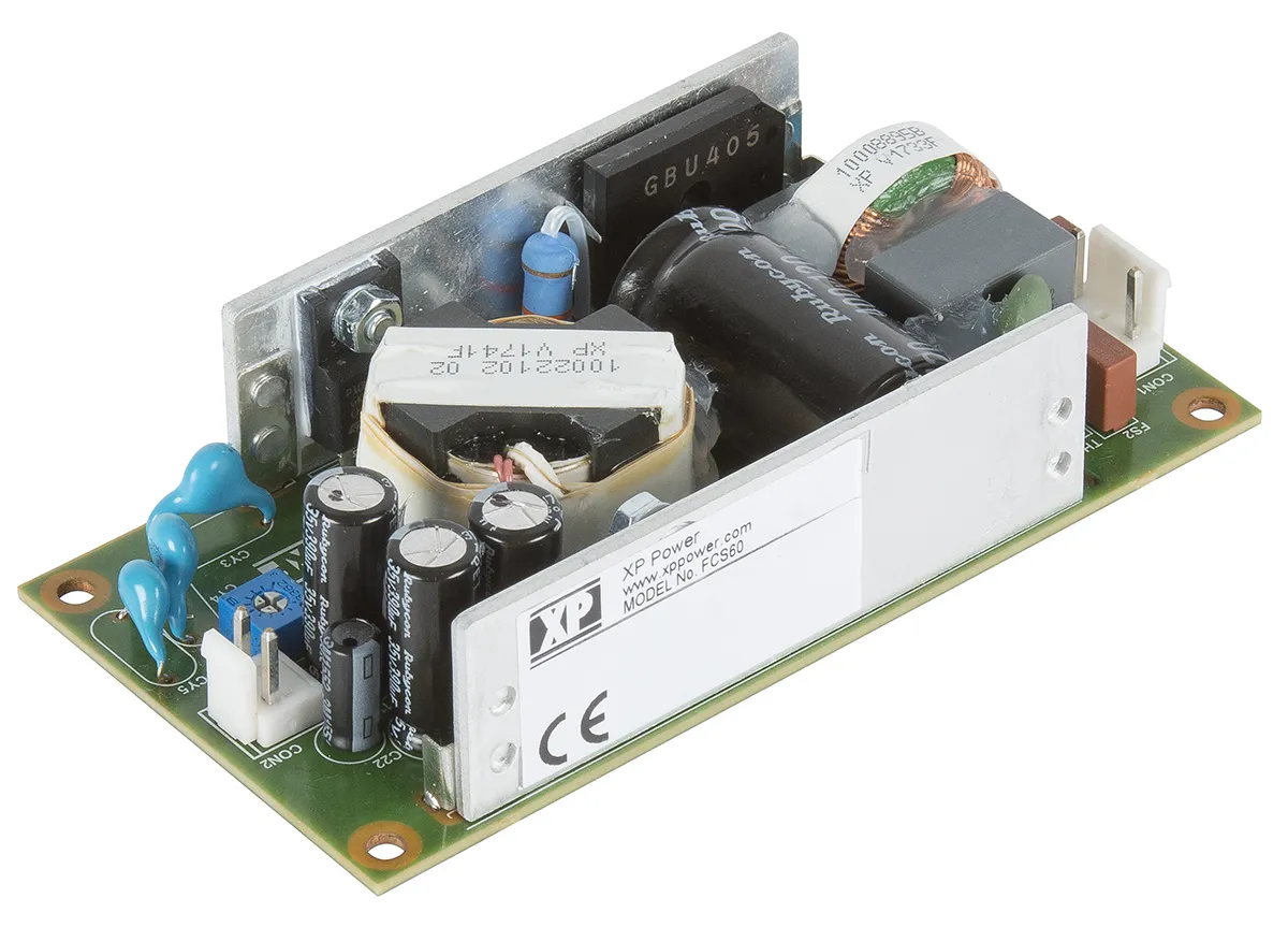 Alimentatore switching XP Power FCS60US12, 60W, ingresso 80 → 264V ca, uscita 12V cc, 5A