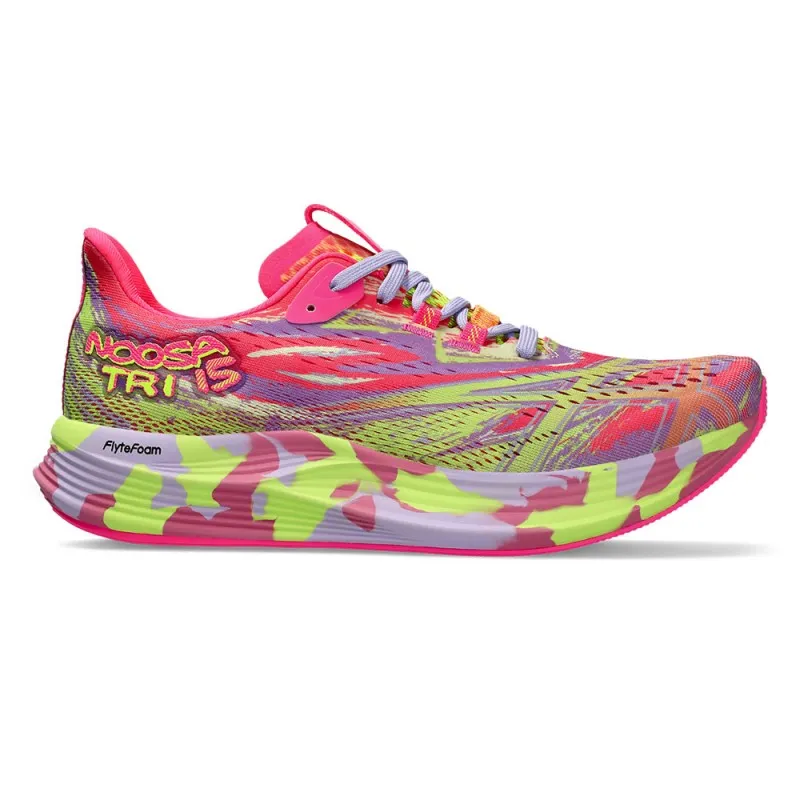 Asics Noosa Tri 15 Rosa Giallo - Scarpe Running Donna