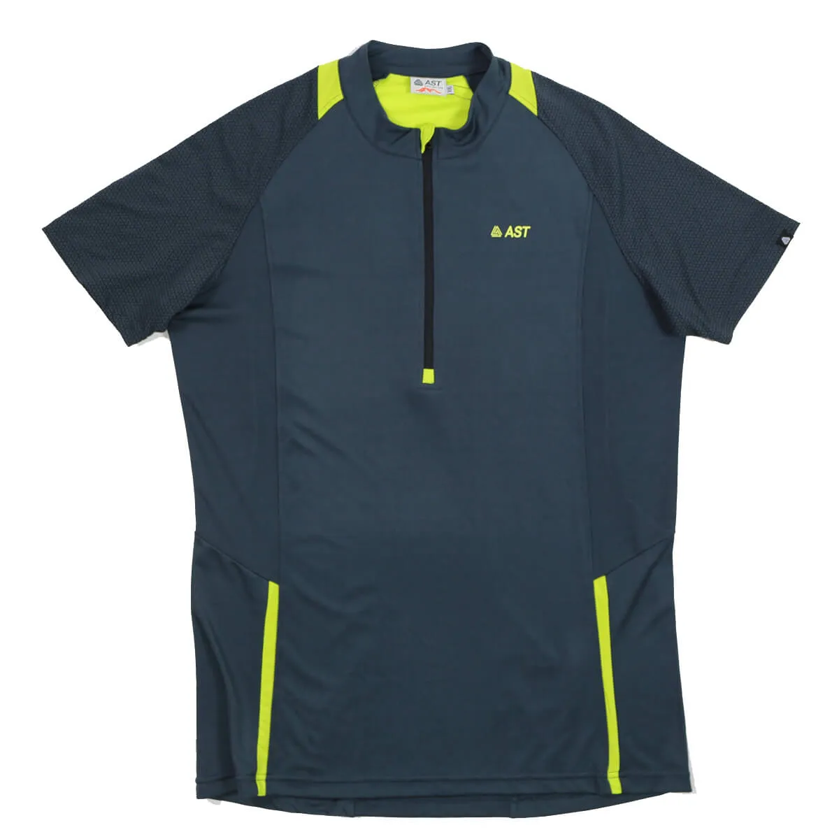 Ast maglia tecnica uomo con zip 1/4 colore petrolio