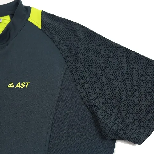 Ast maglia tecnica uomo con zip 1/4 colore petrolio