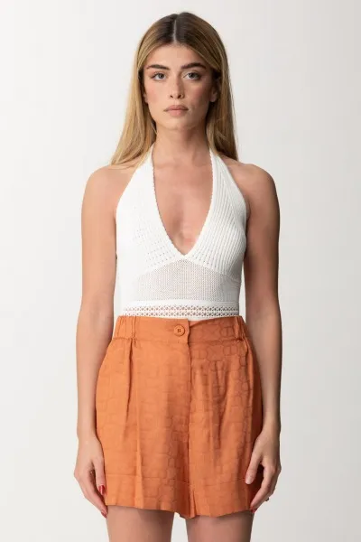 Body in maglia effetto pizzo NEVE