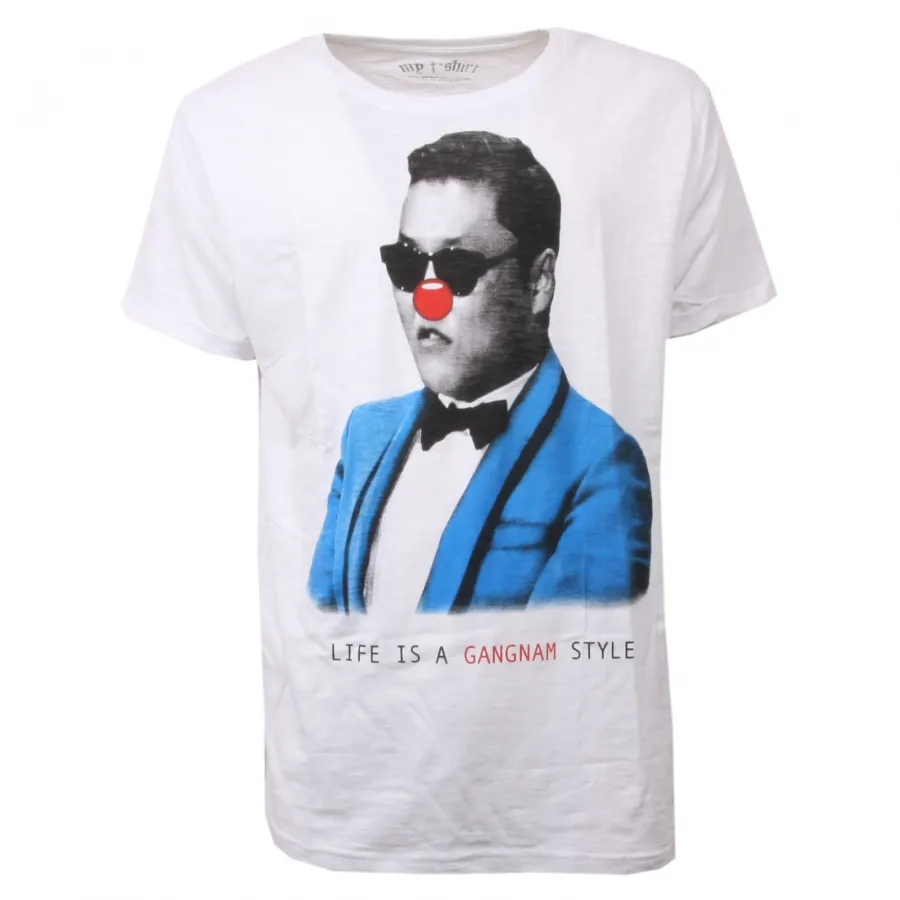 C6226 maglia uomo MY T-SHIRT bianco gangnam style t-shirt man