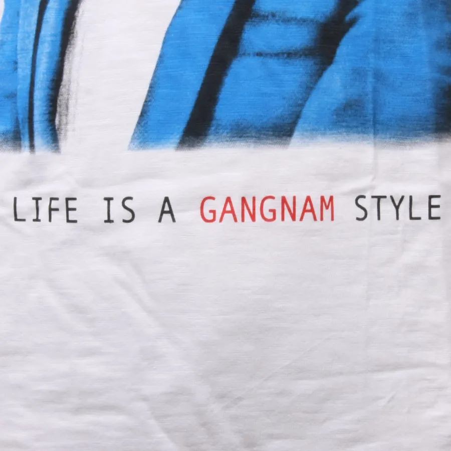 C6226 maglia uomo MY T-SHIRT bianco gangnam style t-shirt man