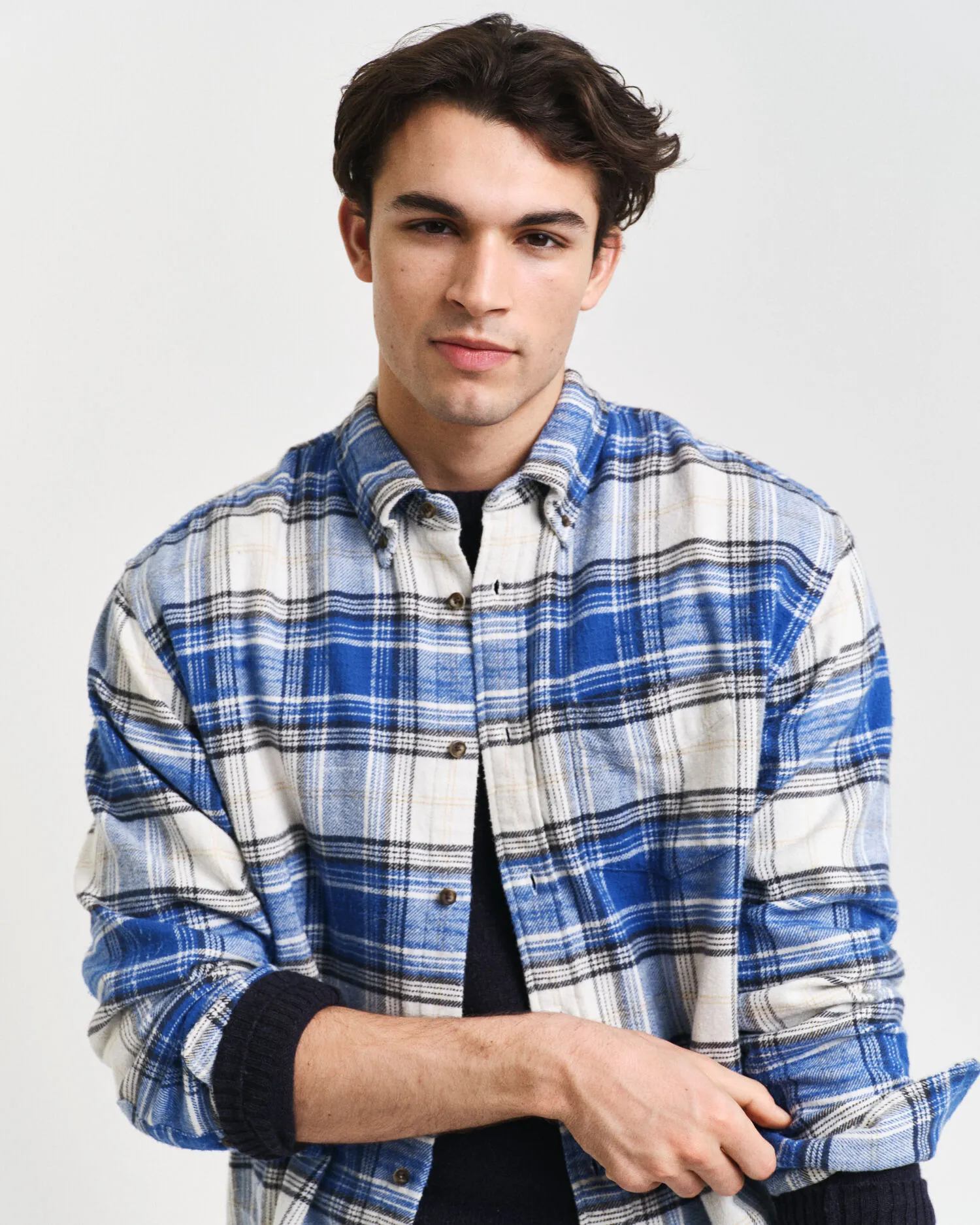 Camicia in flanella a quadri relaxed fit    