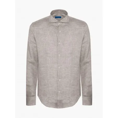 CAMICIA LINO CANAPA BEIGE