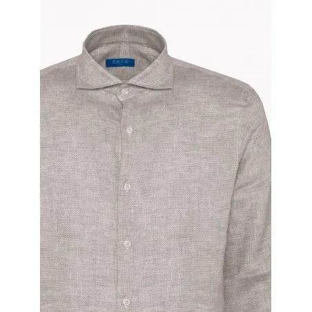 CAMICIA LINO CANAPA BEIGE