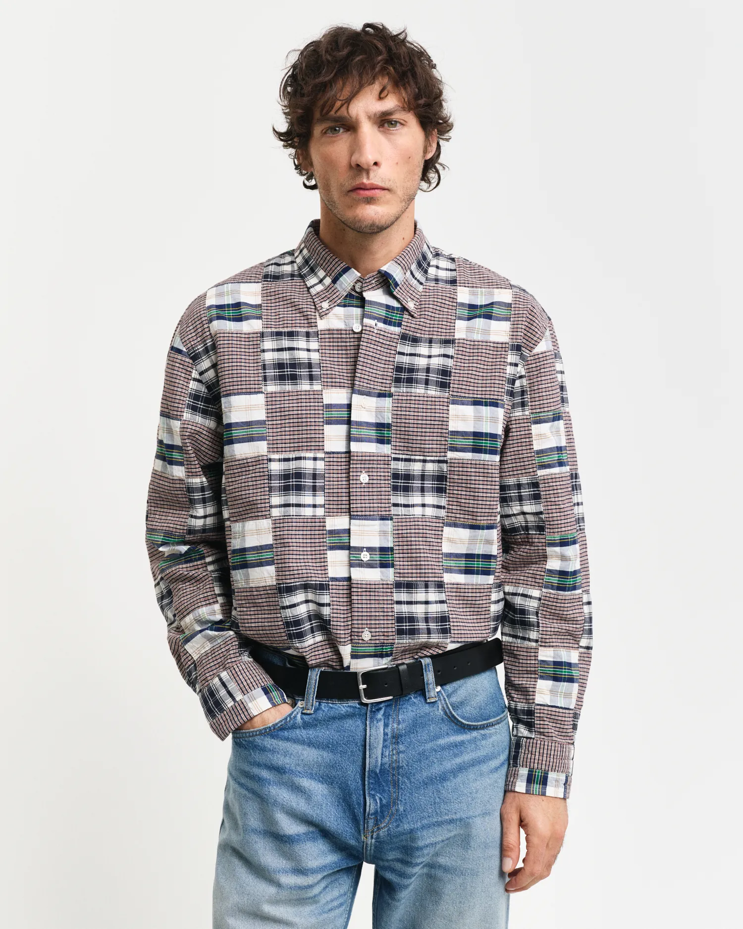 Camicia patchwork Remake relaxed fit    