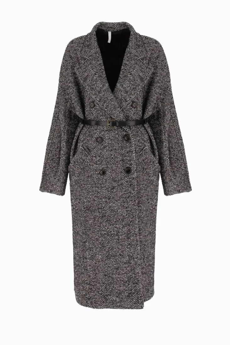 Cappotto doppiopetto mélange