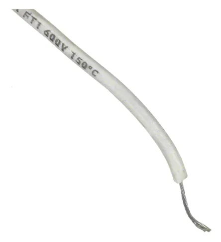 Cavo di collegamento apparecchiature Alpha Wire, 0,33 mm², 22 AWG, 20 kV, 30.5m, Bianco, UL3239