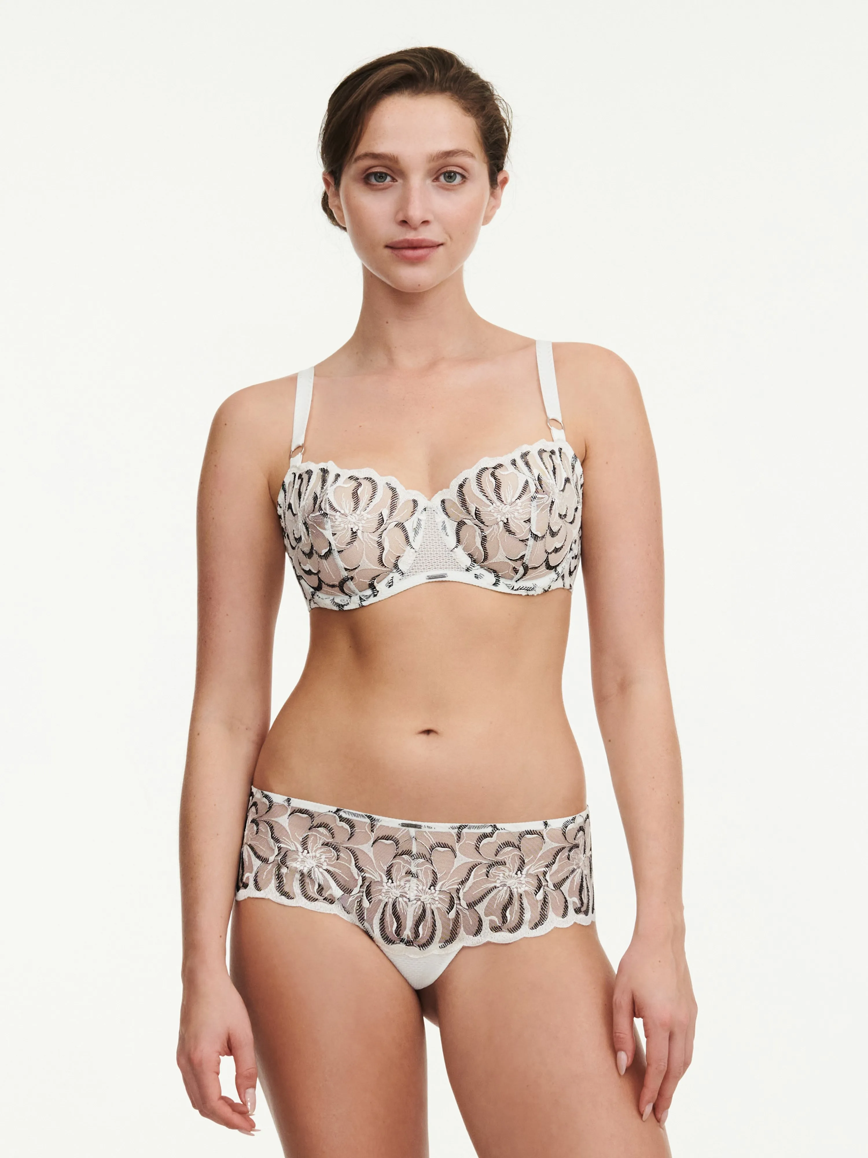  CHANTELLE   FLEURS - Shorty dégagé broderie florale | Multicolore