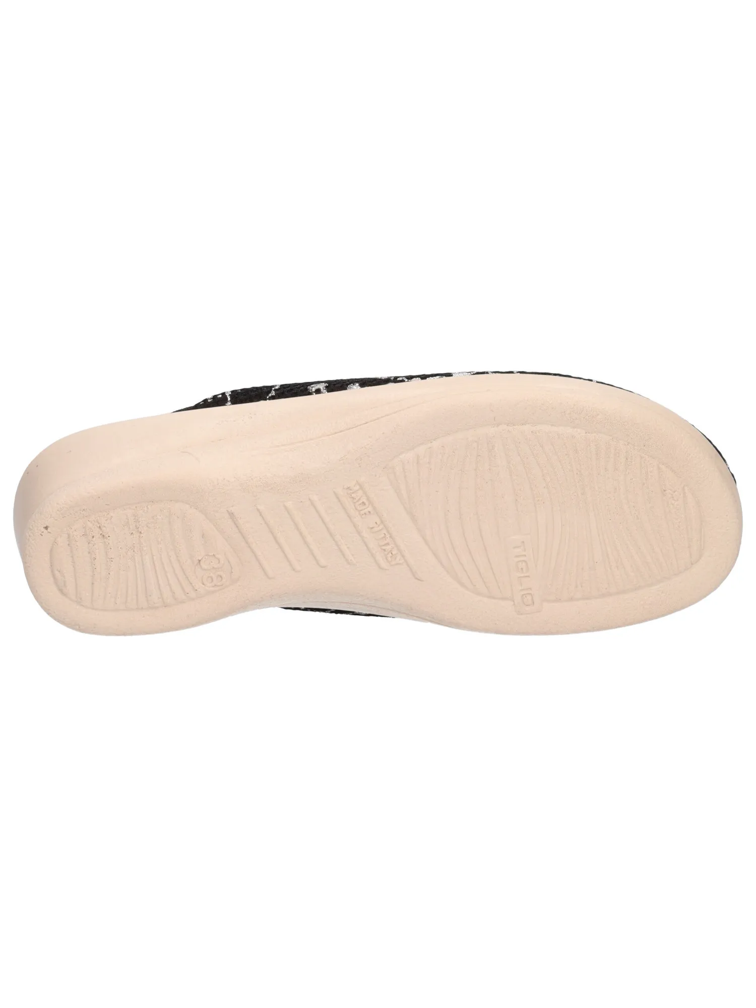 Ciabatta con zeppa Tiglio da donna nera
