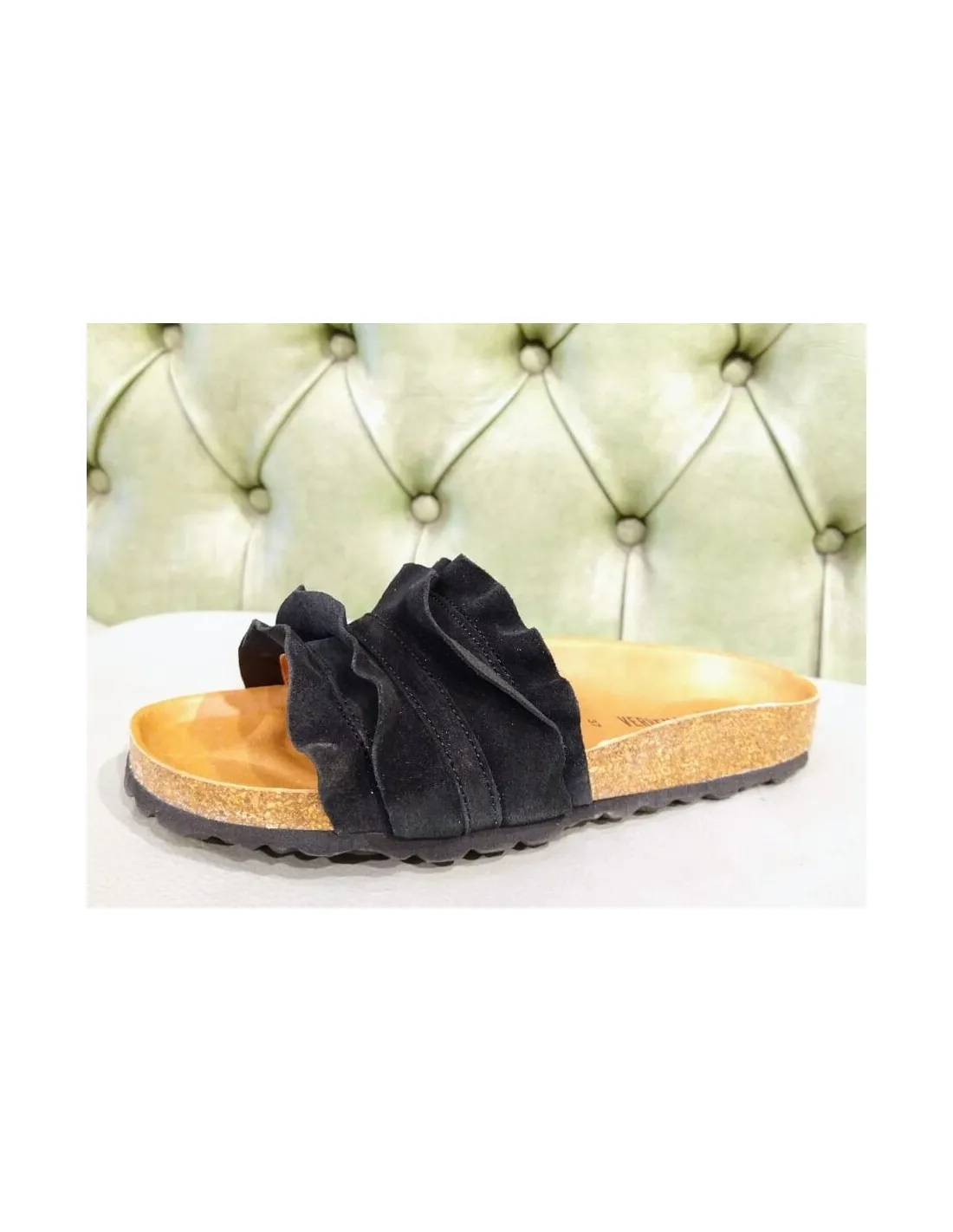 Ciabatte in pelle estive da donna