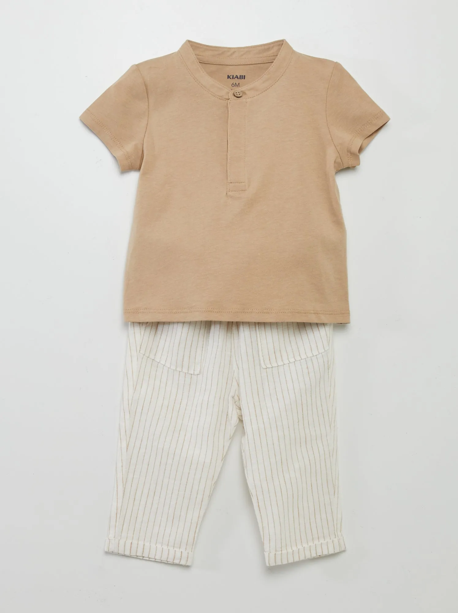 Completo t-shirt + pantaloni - 2 pezzi - BEIGE