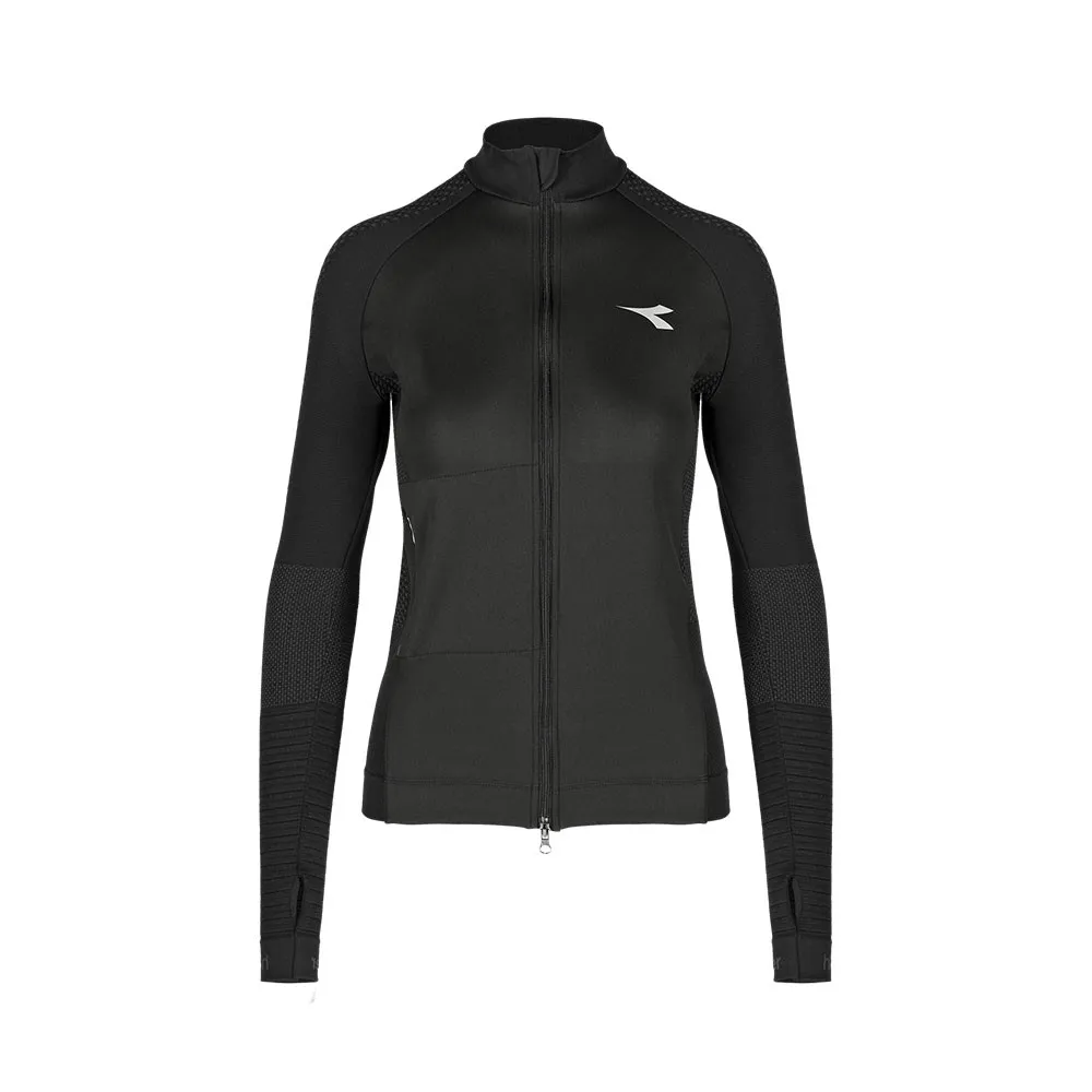 Diadora Giacca Running Hp Nero Donna