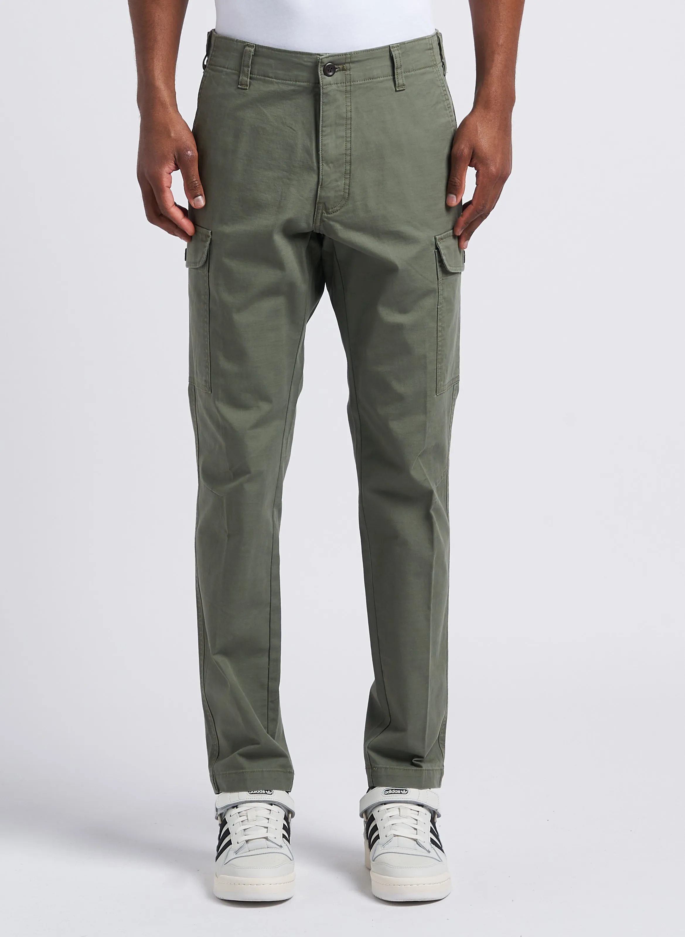  DOCKERS   Pantaloni slim cargo in cotone stretch | Kaki