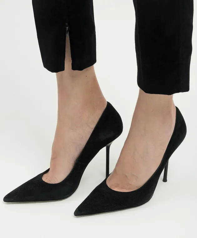 Dolce&Gabbana Pantaloni di velluto nero FTC30TFUVG7