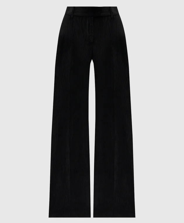Ermanno Scervino Pantaloni di velluto nero D456P313GWI