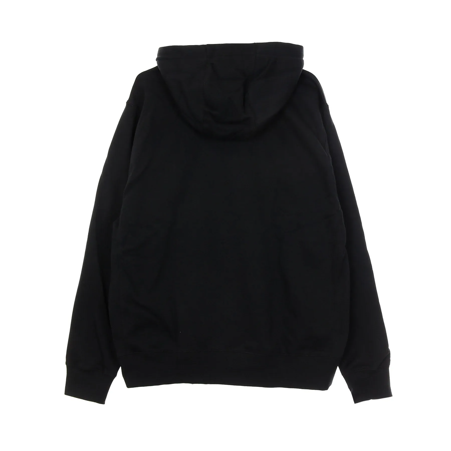 Felpa Cappuccio Zip Uomo Sportswear Club Hoodie Black/black/white