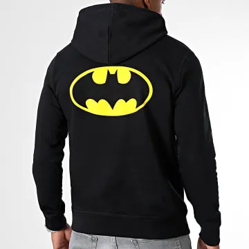 Felpa con cappuccio Classic Logo Back Nero Giallo