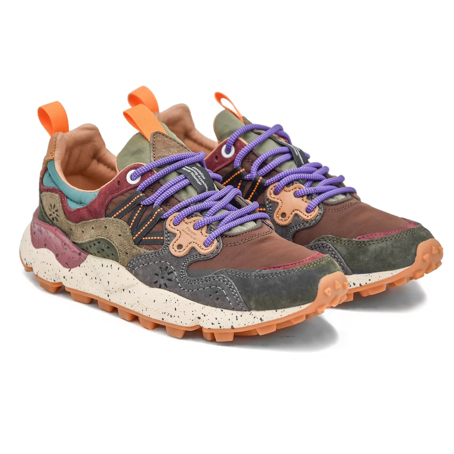 Flower Mountain Yamano Sneakers Piombo Impreziosito Colori Donna