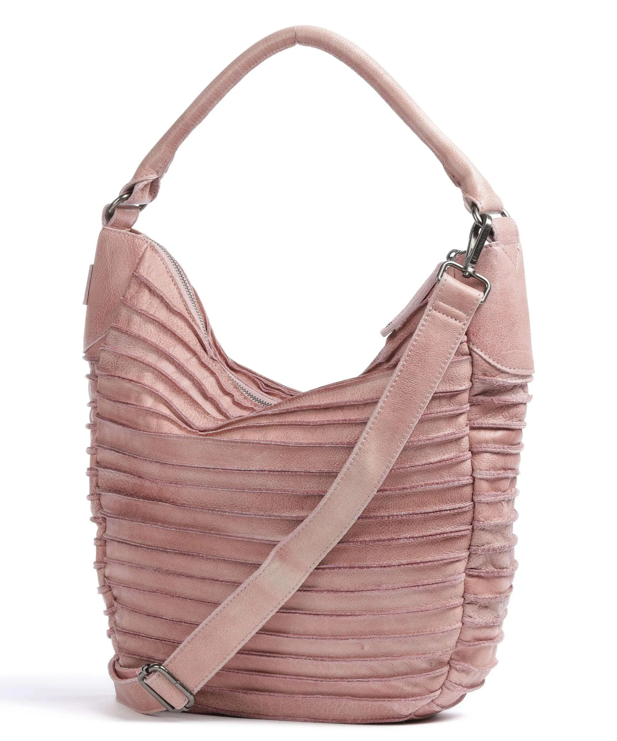  FredsBruder Bestseller Borsa hobo pelle granulata rosa  