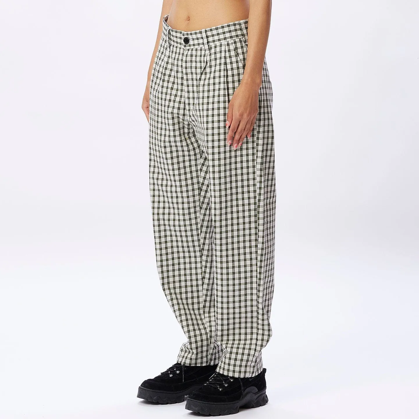 FUBAR PLEATED PLAID PANT