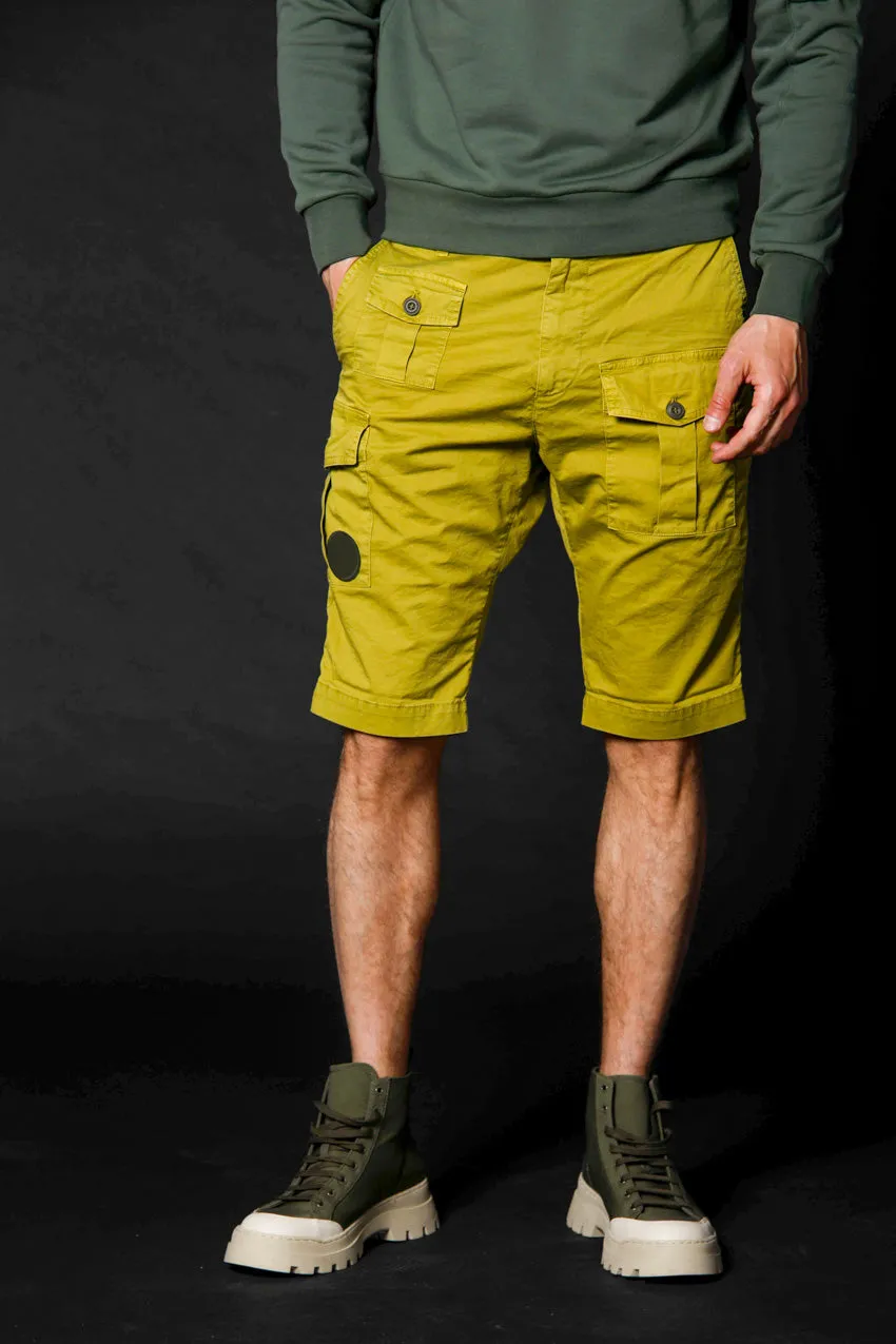 George bermuda cargo homme édition limitée en coton stretch coupe carotte ①