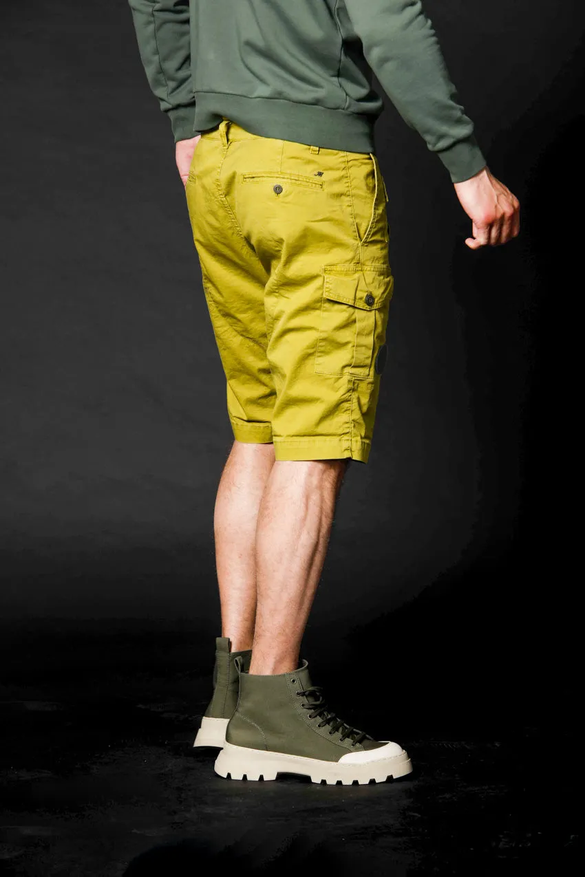George bermuda cargo homme édition limitée en coton stretch coupe carotte ①