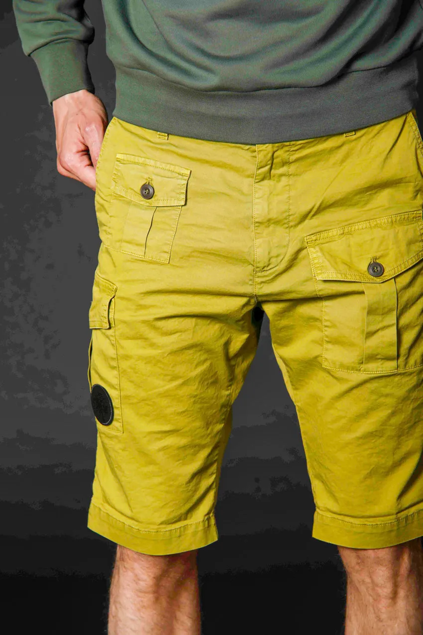 George bermuda cargo homme édition limitée en coton stretch coupe carotte ①