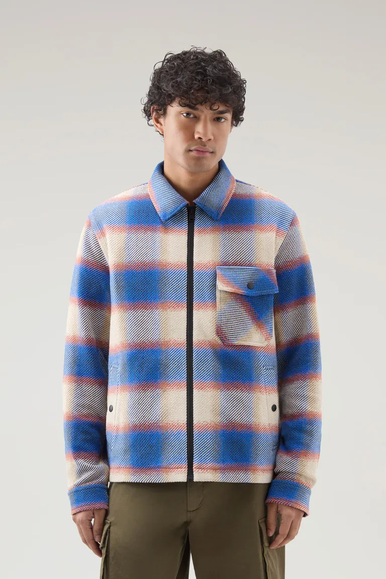 Giacca a camicia Timber in misto cotone riciclato Manteco                                                                       