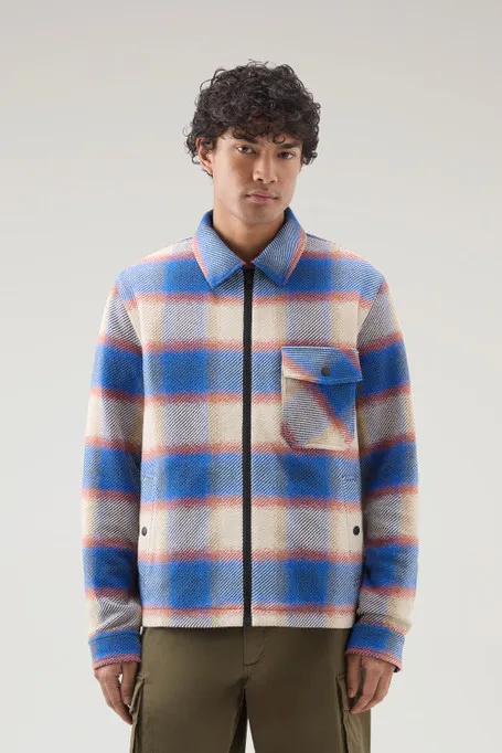 Giacca a camicia Timber in misto cotone riciclato Manteco                                                                       