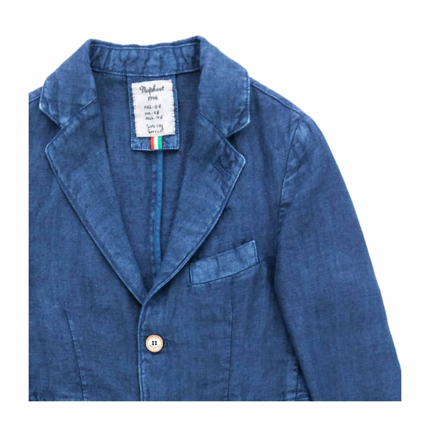 Giacca Blu Lino Bambino Teen