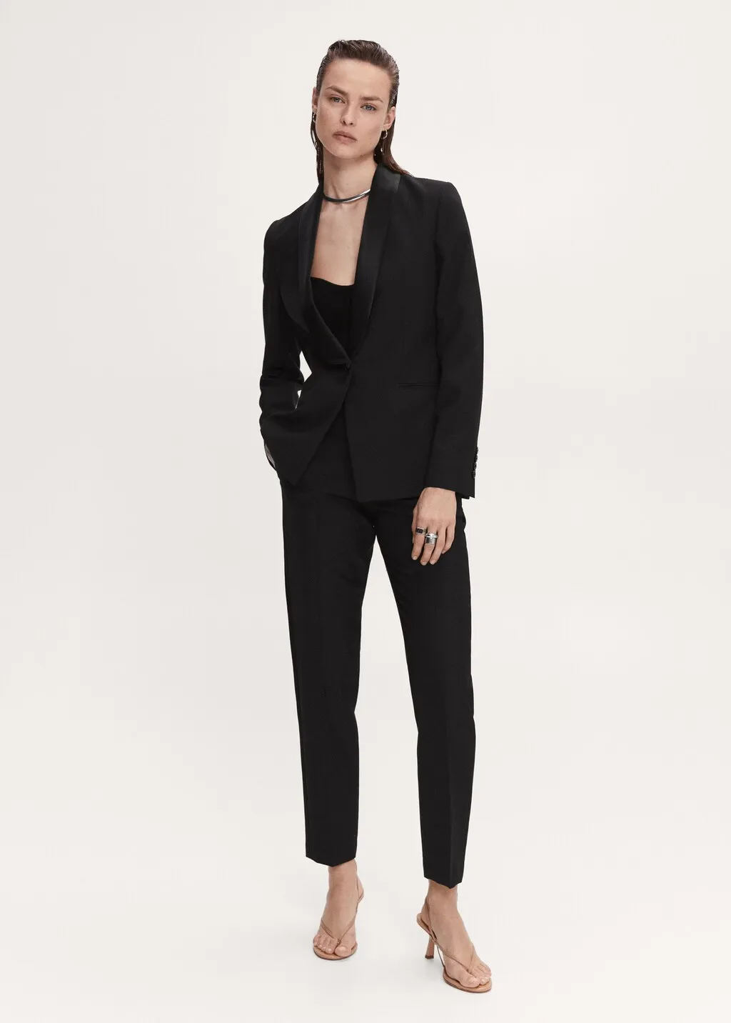 Giacca completo revers satinati