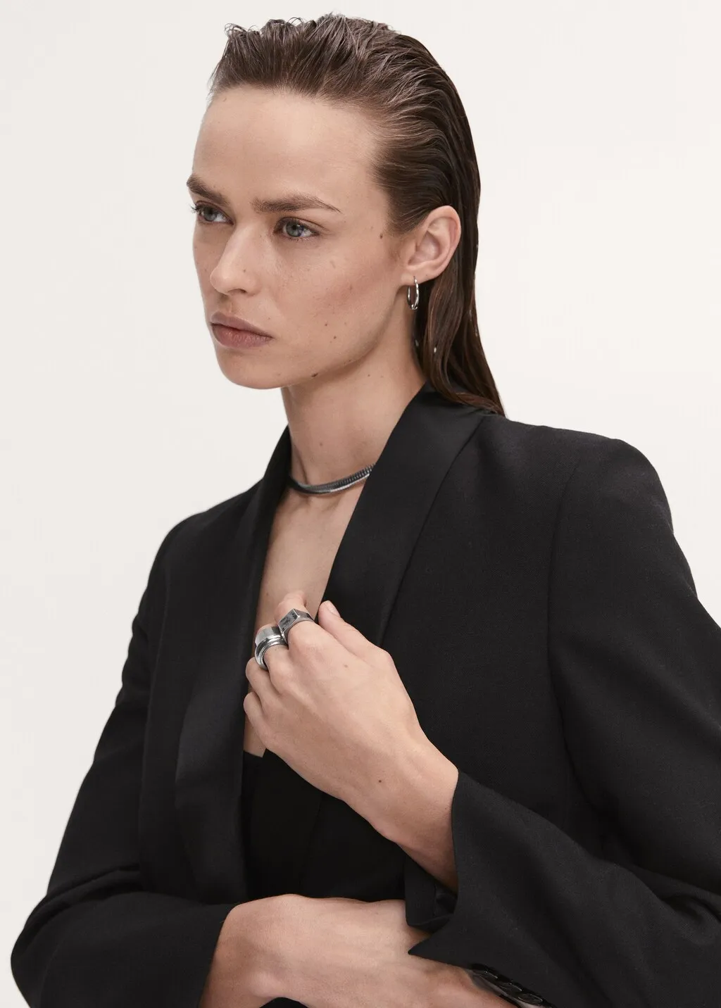 Giacca completo revers satinati