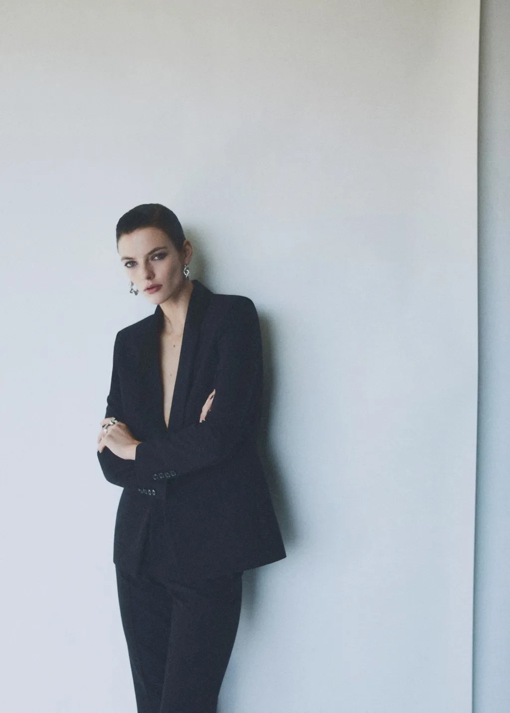 Giacca completo revers satinati