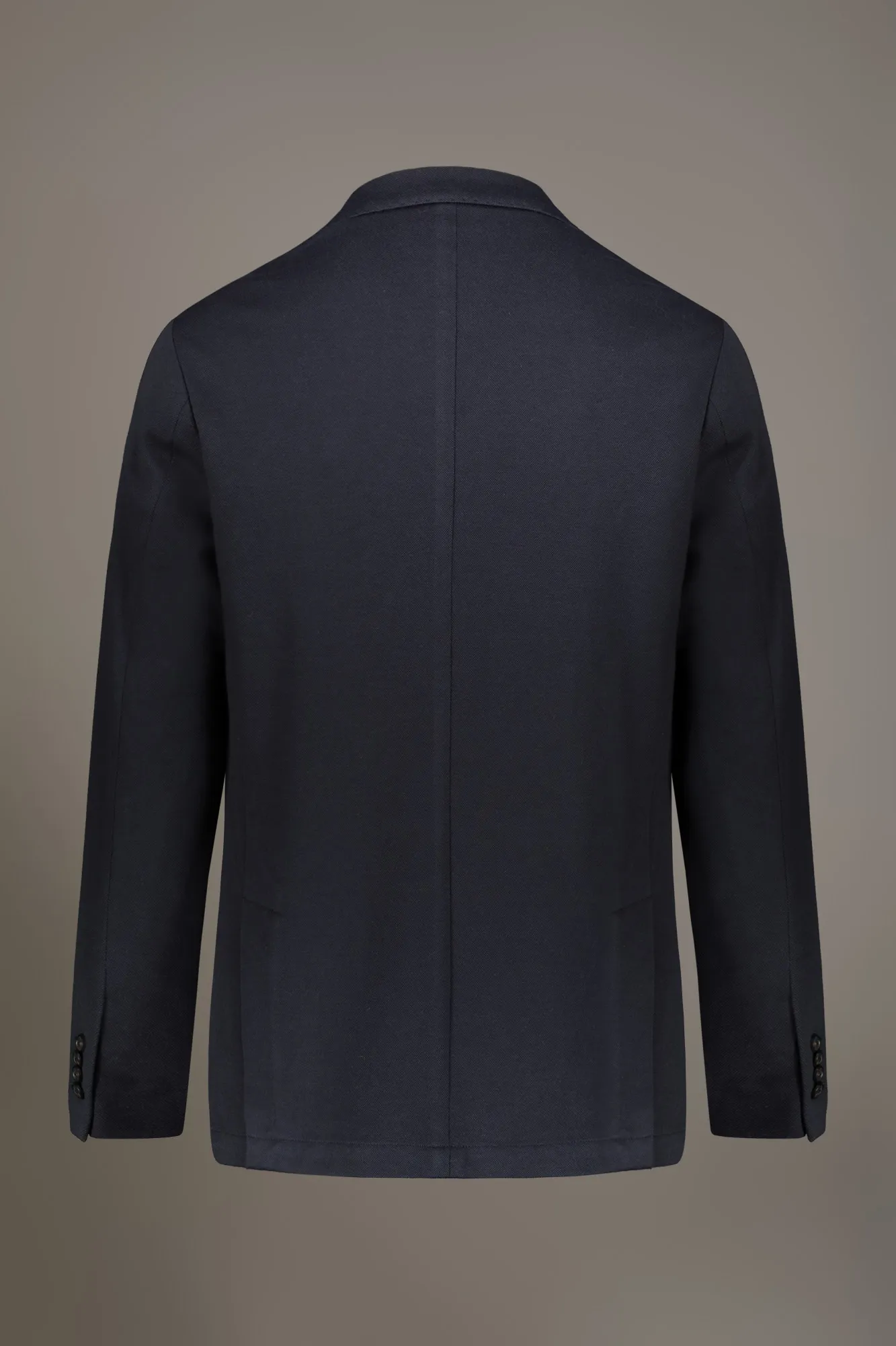 Giacca monopetto tessuto jersey misto cotone