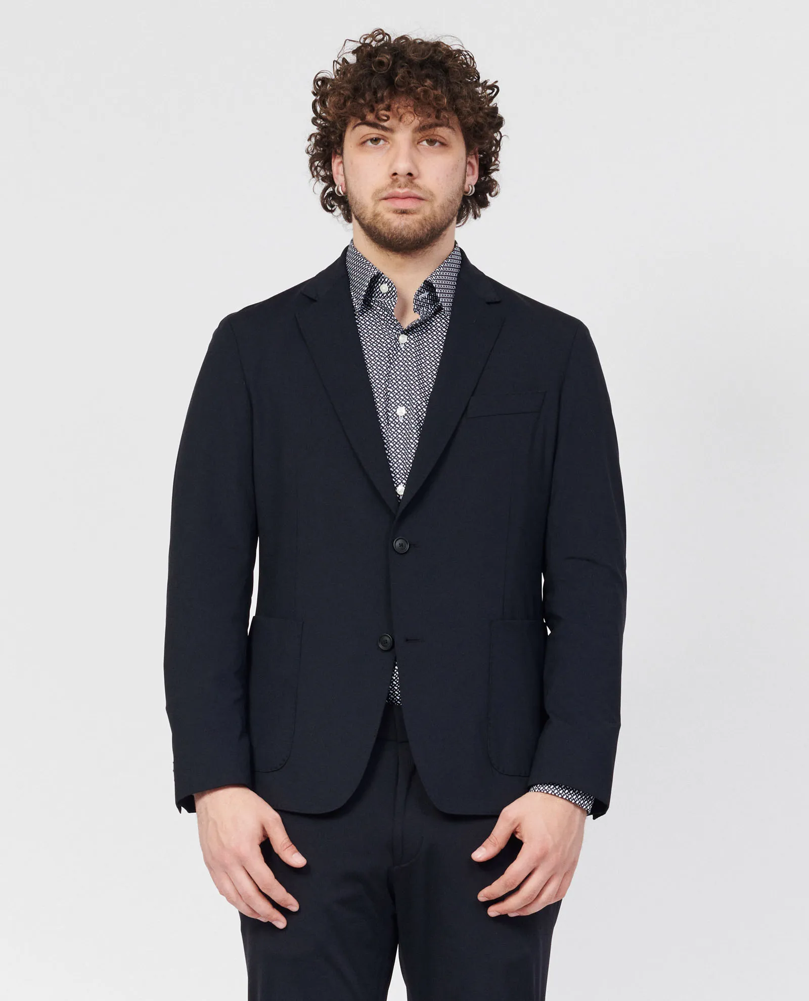 Giacca P-Hanry slim fit con revers classici