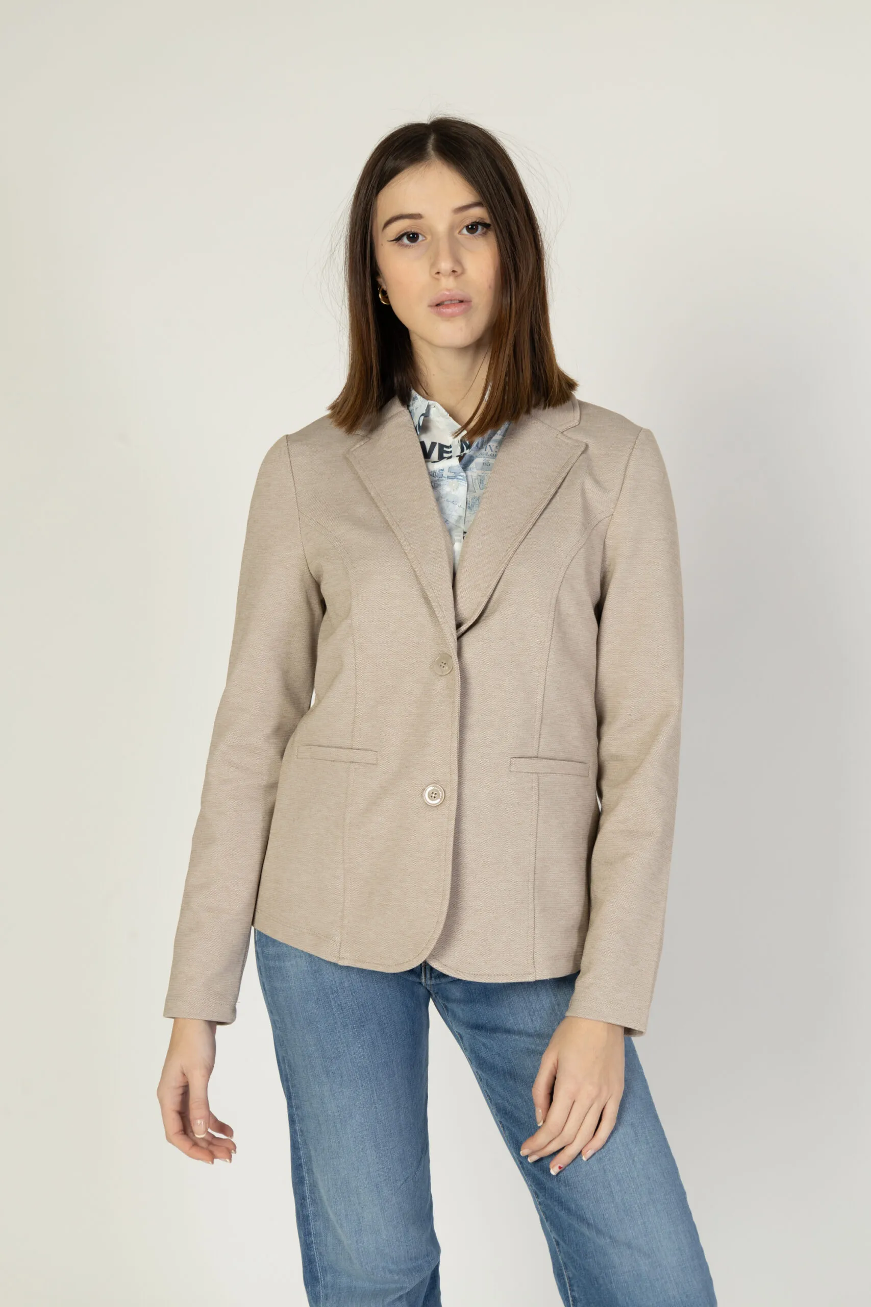 Giacca Street One qr basic Beige
