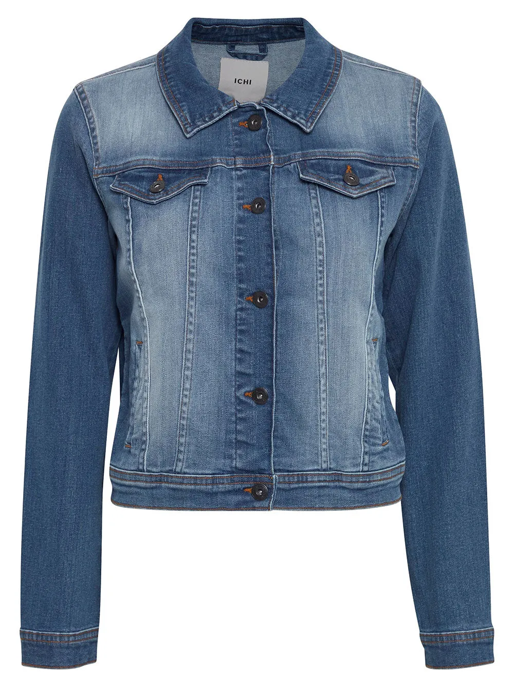 Giubbotto Donna blu con tasche sul petto