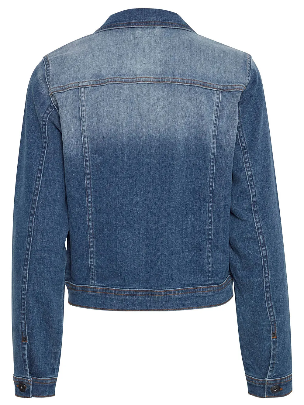 Giubbotto Donna blu con tasche sul petto