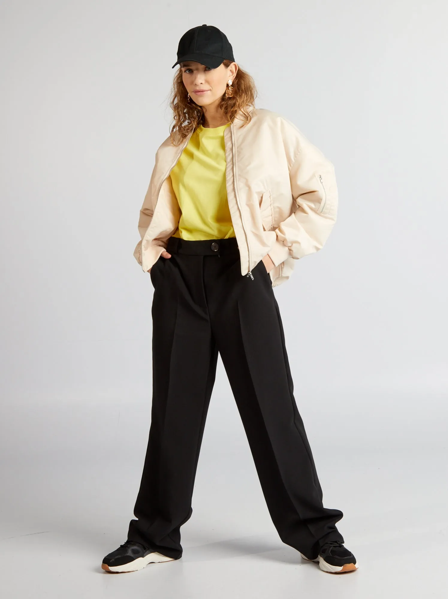 Giubbotto girocollo - BEIGE