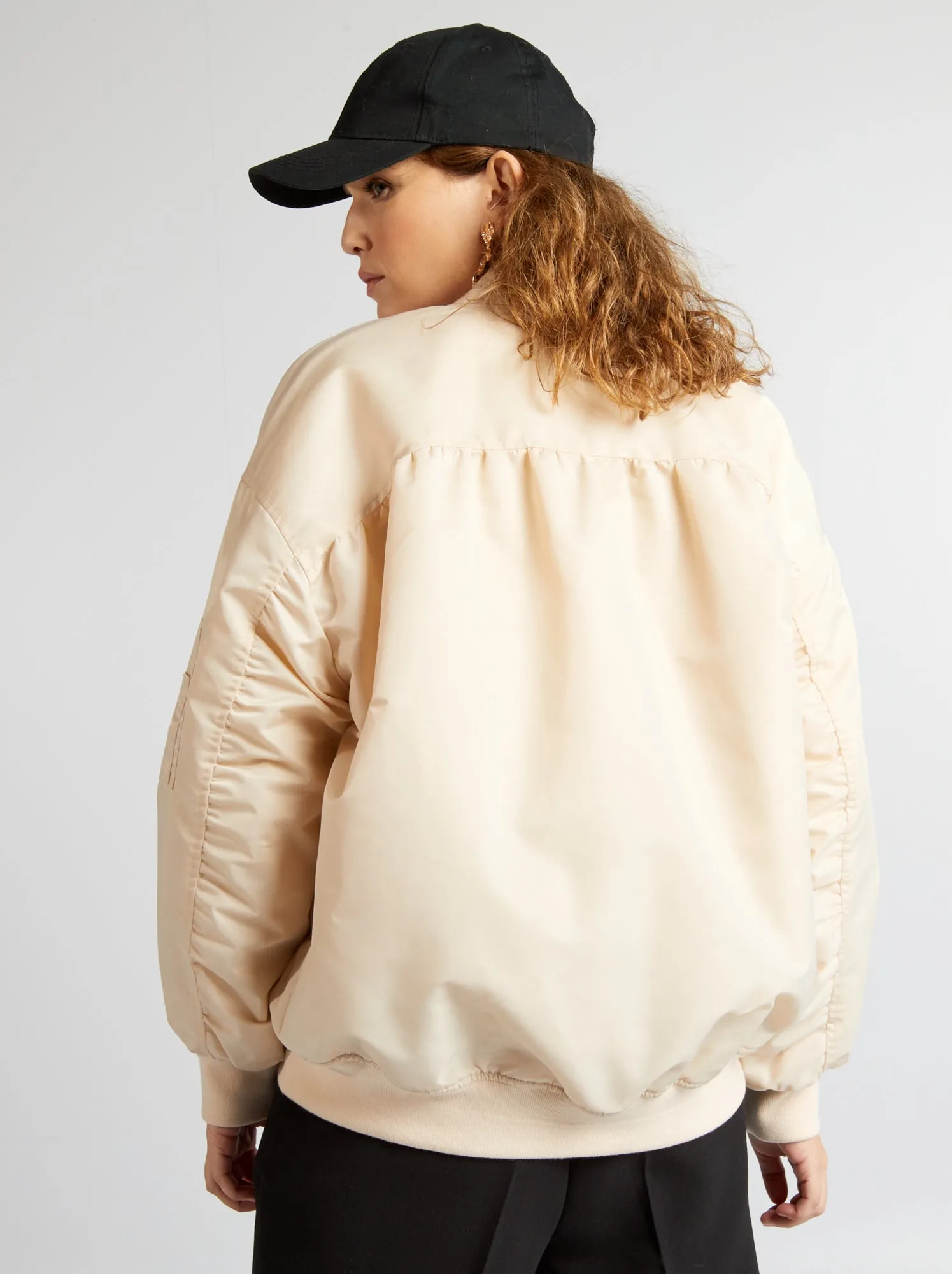 Giubbotto girocollo - BEIGE