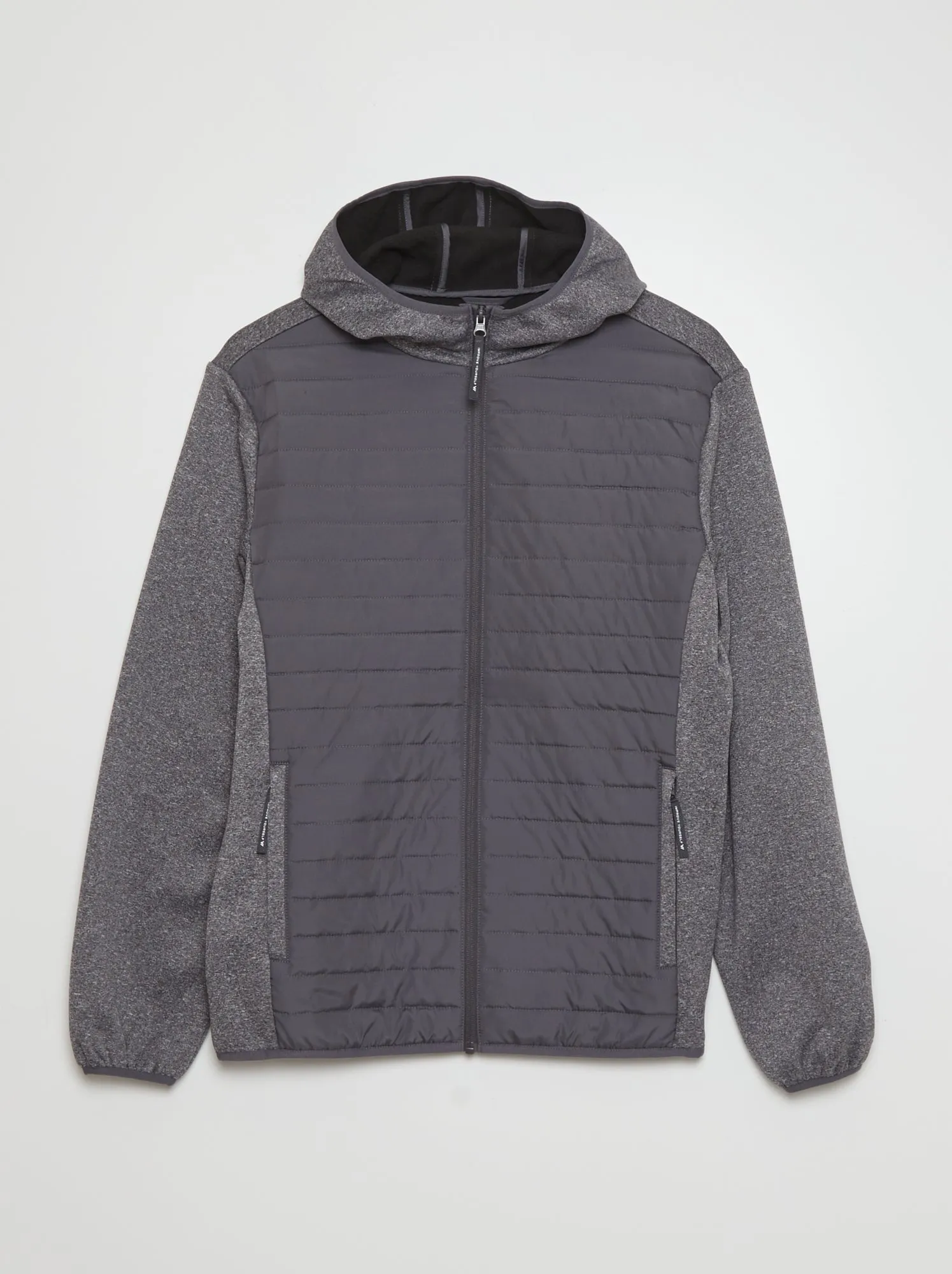Giubbotto sportivo bimateriale - GRIGIO